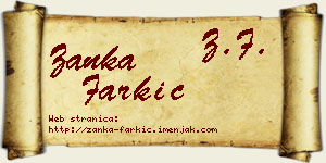 Žanka Farkić vizit kartica
